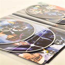 Funda DVD para 4 discos con espacio para carátula - 10 uds.