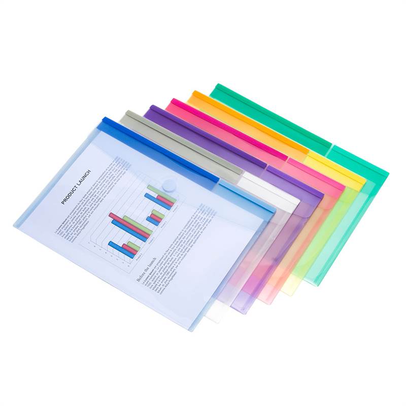 5 unidades Portadocumentos transparentes A4 con clip en colores variados Rapesco Documentos 