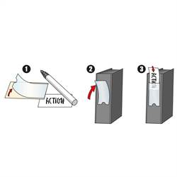 Porta etiquetas para Archivador de DVD, CD & Blu-Ray – 6 uds.