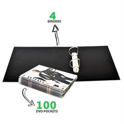 Pack DVD – 100 fundas de DVD y 4 carpetas DVD - Archivo DVD