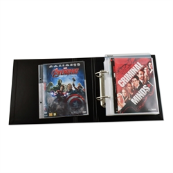 Funda DVD individual o doble con fieltro y taladros para archivo - 50 uds.