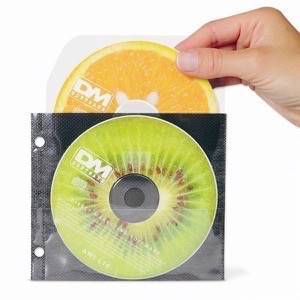 Fundas para CD doble con taladros y solapa - 25 uds.